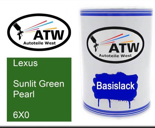 Lexus, Sunlit Green Pearl, 6X0: 500ml Lackdose, von ATW Autoteile West.